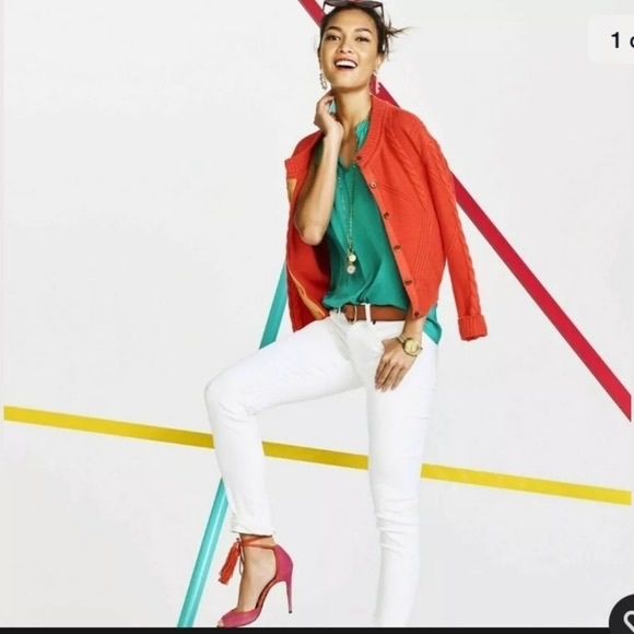 CAbi #5449 Cable Knit Citrus Cardigan - Picture 4 of 8